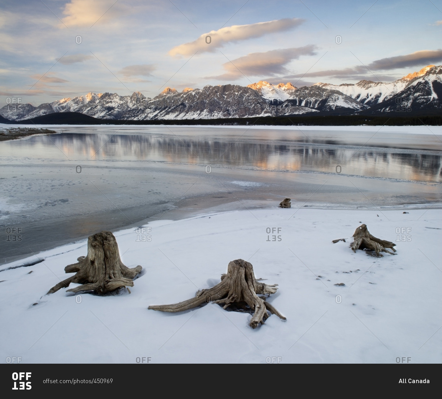 Lower Kananaskis Lake, Opal Range, Kananaskis Lakes, Kananaskis Country, Alberta, Canada