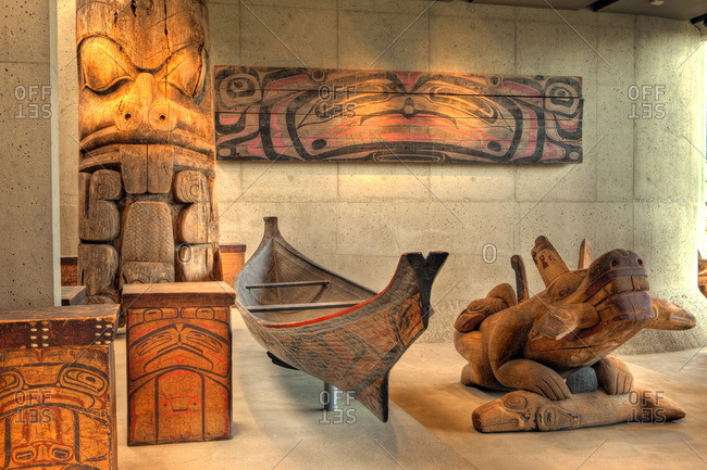 British Columbia, Canada - June 25, 2009: Museum of Anthropology, Vancouver, British Columbia, Canada
