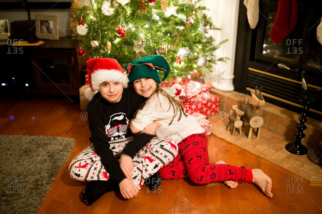 siblings christmas pajamas