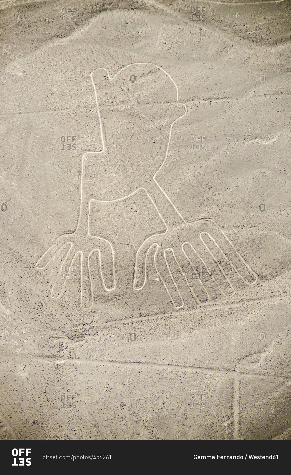 Peru- Nazca- Aerial view of geoglyphs of Nazca and Palpa- UNESCO World ...