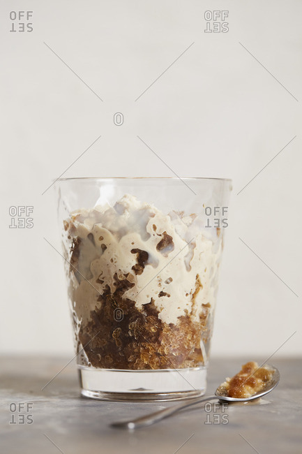 Traditional granita frozen dessert - Offset