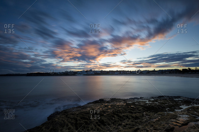 Sunset At Bondi Beach In Sydney One Of The Most Famous Beaches Sunset At Bondi Beach In Sydney One Of The Most Famous Beaches Australia Stock Photo Offset