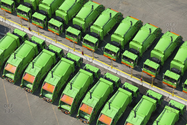 Garbage truck fleet