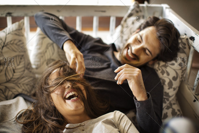 Girl Grasping The Hair Of Her Boyfriend Stock Photo Picture And Royalty  Free Image Image 21109426