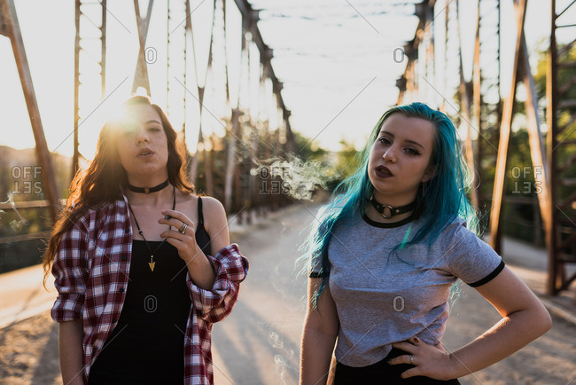 Punk Girl Smoking