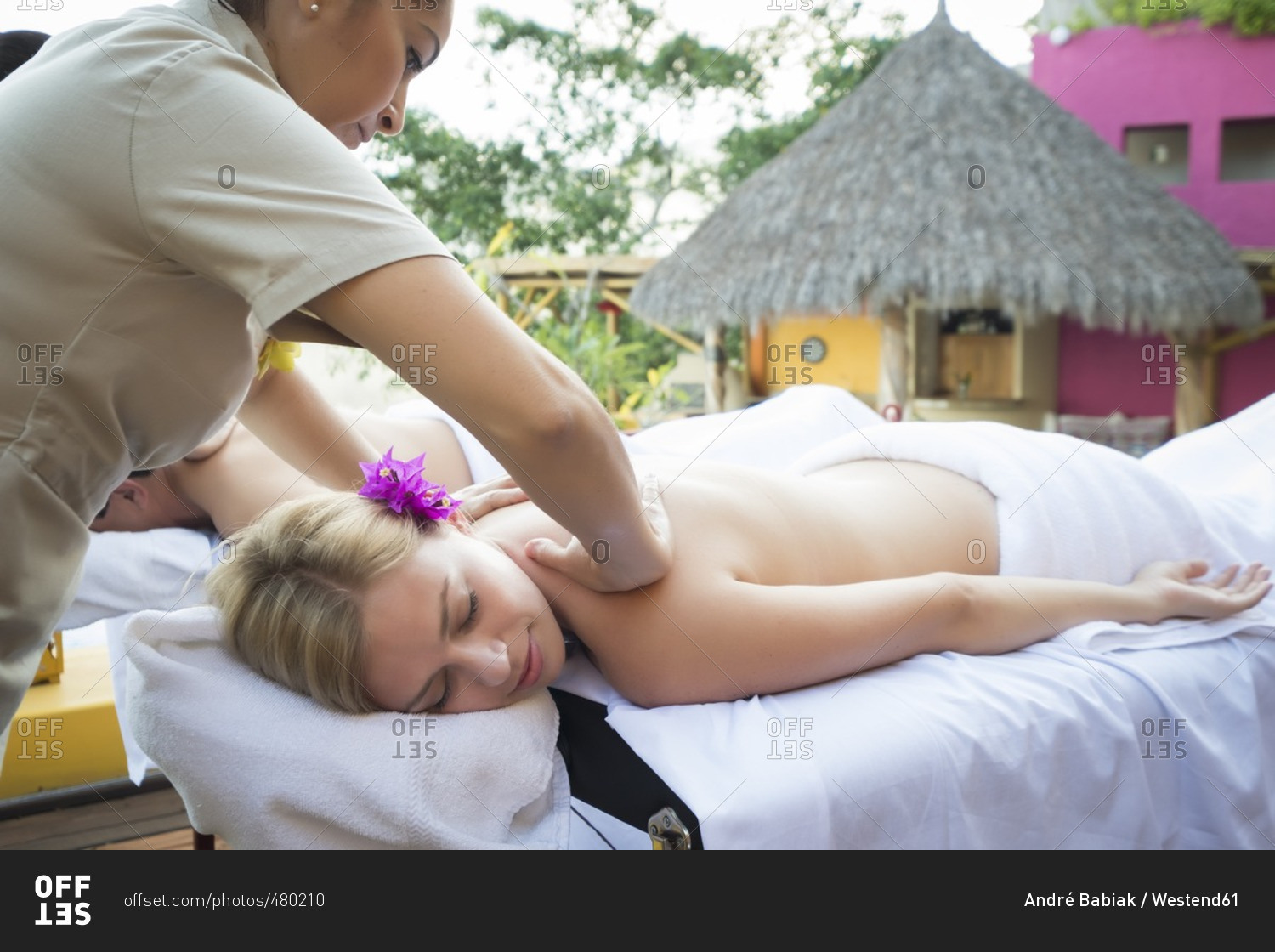 Massage at vacation resort