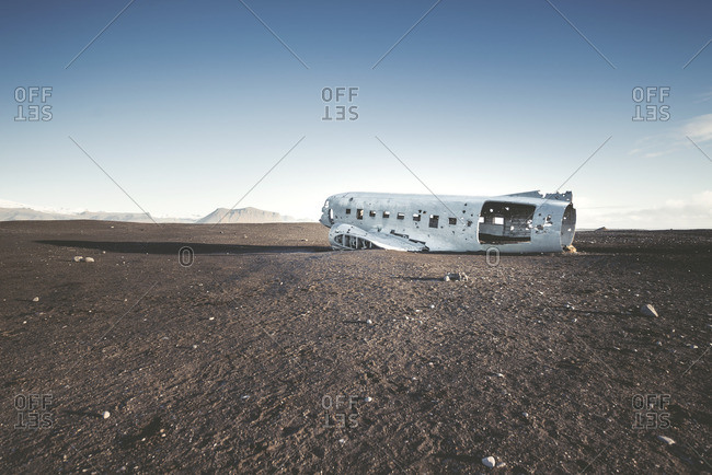 Iceland- Solheimasandur- plane wreck in the desert