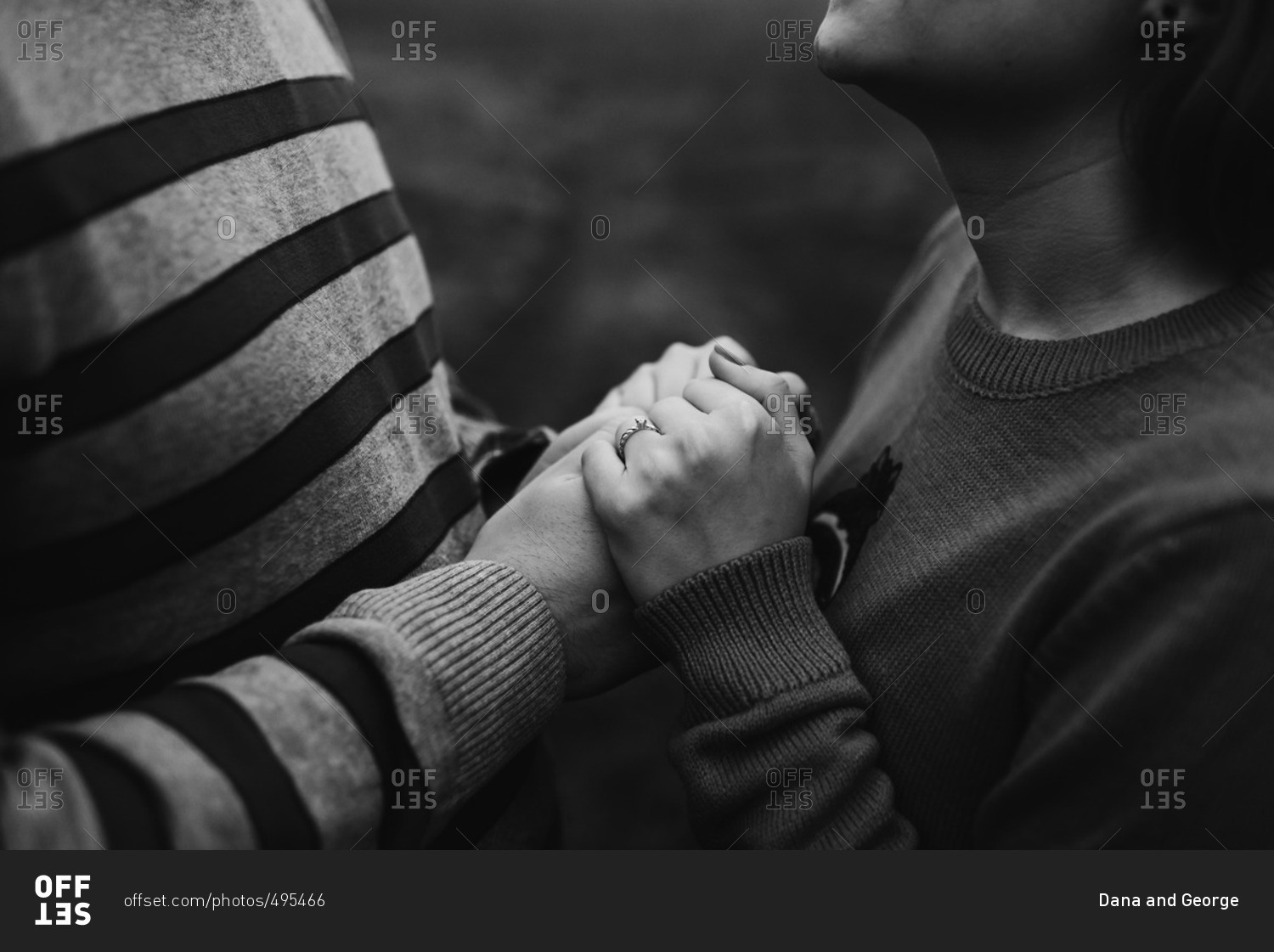 black and white photography of couples holding hands