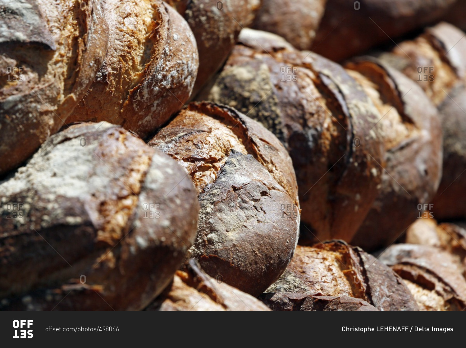 France, Seine et Marne. Crafts. Closeup of bread called \