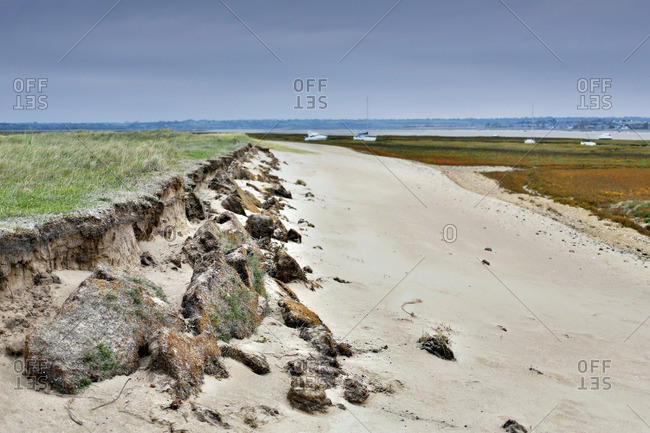 France, Normandy. Manche. Agon-Coutainville. Protected natural site Agon-Coutainville Cape.