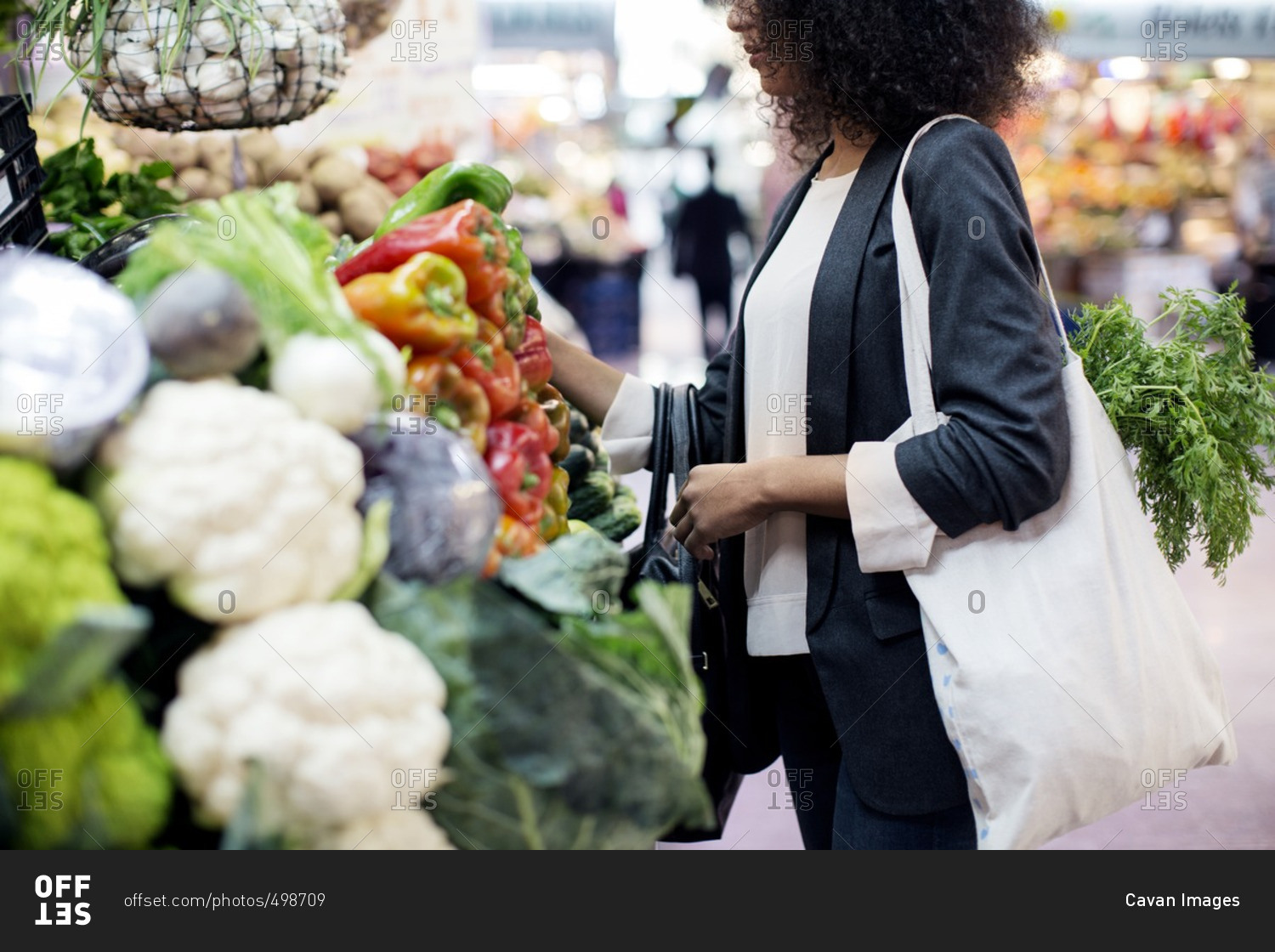 Selling vegetables