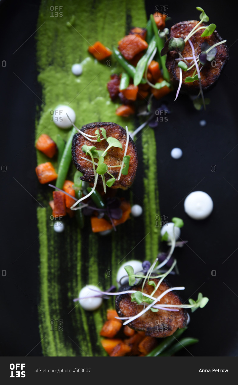Close up of hors d\'oeuvres on a plate