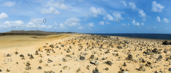 Aruba- cairns near Andicuri Bay