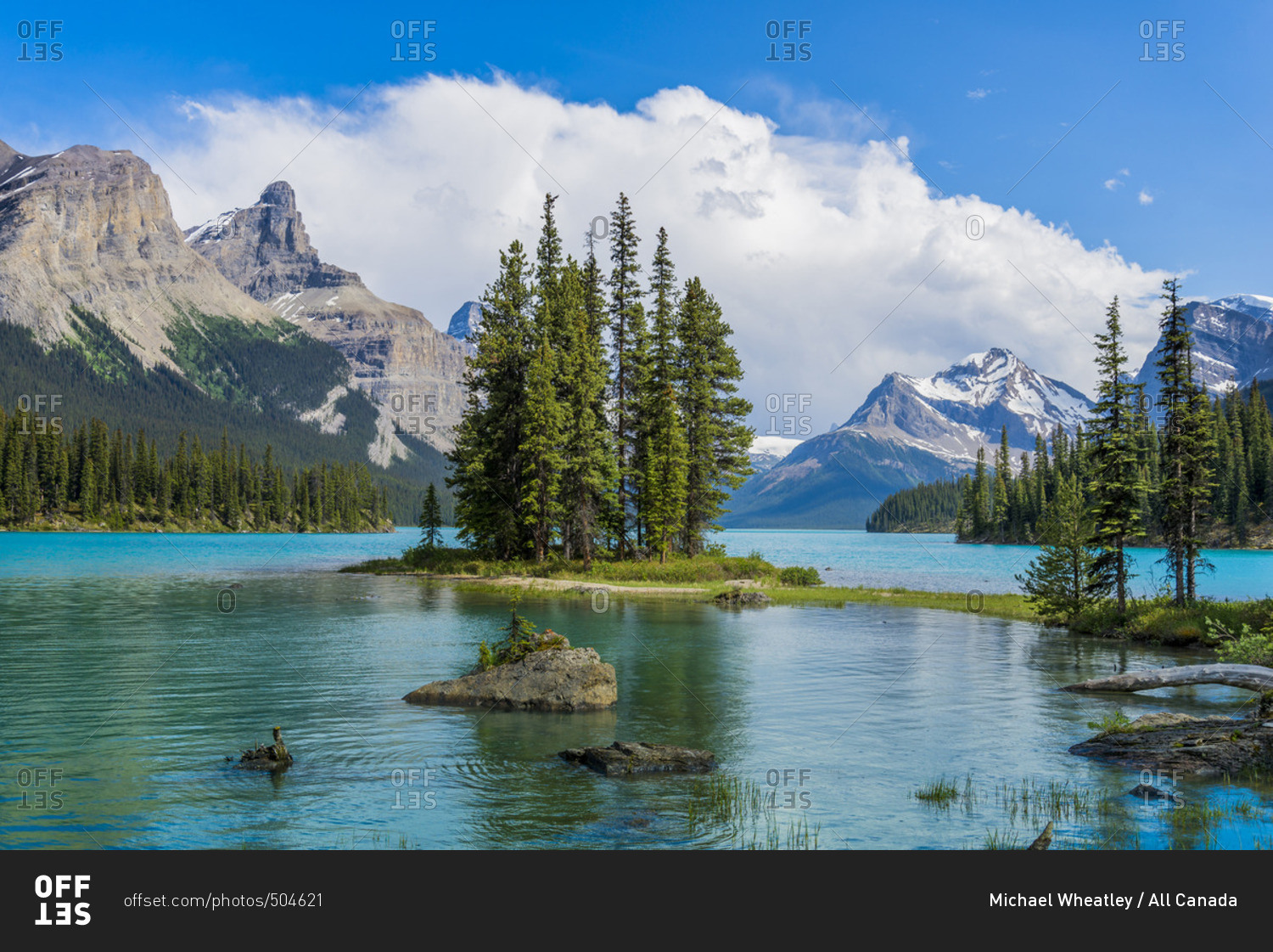 Spirit Island, Maligne Lake, Jasper National Park, Alberta, Canada