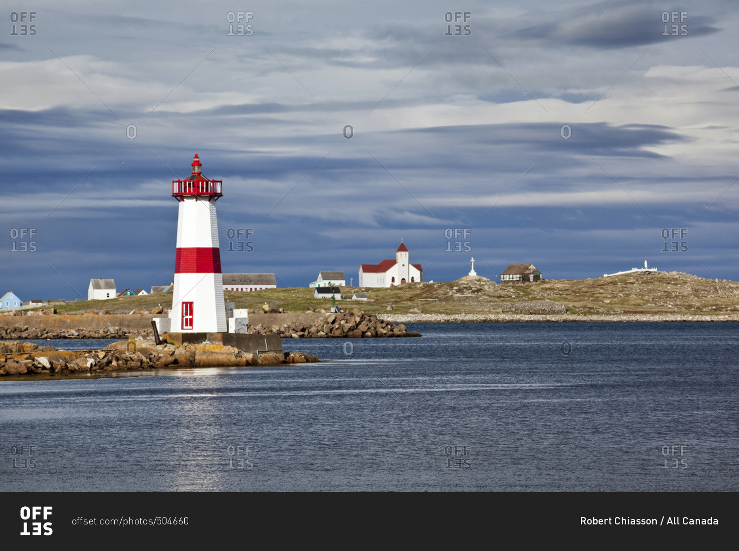 Pointe-aux-Canons Lighthouse Saint-Pierre-et-Miquelon, Newfoundland, Canada