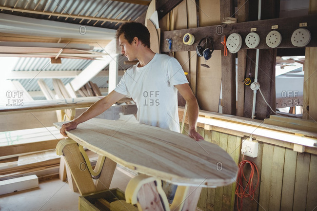 making a surfboard > OFF-67% |” /></p>
<p>Materials</p>
<p>1 sheet of foam insulation board, 1/2 inch thick (about $10 at home improvement stores)</p>
<p>1 sheet of plywood, 1/4 inch thick (about $5 at home improvement stores)</p>
<p>2 sheets of craft paper or poster board (free)</p>
<p>2 rolls of duct tape ($4 each at home improvement stores)</p>
<p>Tools</p>
<p>Saw (circular saw or hand saw) ($20 at home improvement stores)</p>
<p>Pencil or marker ($1 at dollar store)</p>
<p>Ruler ($1 at dollar store)</p>
<p>The first step in making your own surfboard is to find a good blank. A blank is a piece of surfboard foam that has been shaped and sized to fit your needs. You can find blanks online or at your local surf shop, but the better the quality of the blank, the better the finished product will be.</p>
<p>Blanks are typically made from either polystyrene or polyurethane foam. Polystyrene blanks are cheaper but heavier and less buoyant than polyurethane blanks. They also tend to have more imperfections in their shape and surface texture. Polyurethane blanks are more expensive but lighter, more buoyant and less likely to have surface imperfections like bumps or dings than polystyrene blanks do.</p>
<p>When choosing a blank, make sure that it fits comfortably in your hand and that it’s not too long for you (you don’t want it hitting your knees when you’re paddling). Also consider whether you’d prefer one with rounded edges or sharp edges — rounded edges allow for easier turning while sharp edges provide more speed when riding waves at high speeds</p>
			
					</div><!-- end .entry-content -->
									</article><!-- end .post -->
				
<div id=