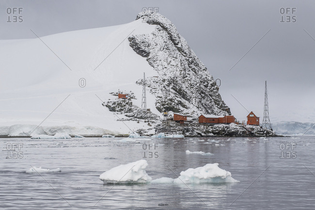 Argentinian Almirante Brown Base in Paradise Bay, Antarctica