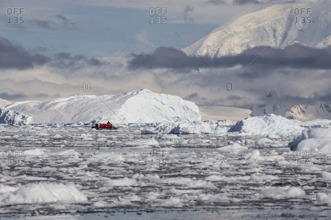 Exploring an ice-filled Neko Harbor in Antarctica