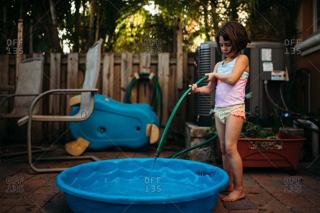 filling pool with hose