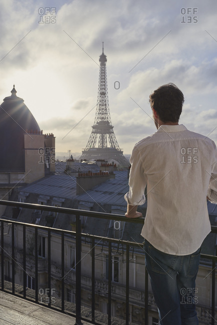 Paris Photography, Eiffel Tower Balcony View, Summer In