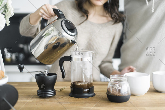 making coffee at home