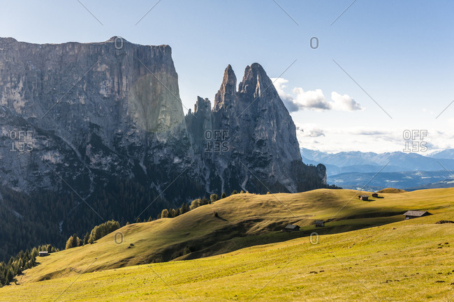 Italy- South Tyrol- Seiser Alm- Schlern