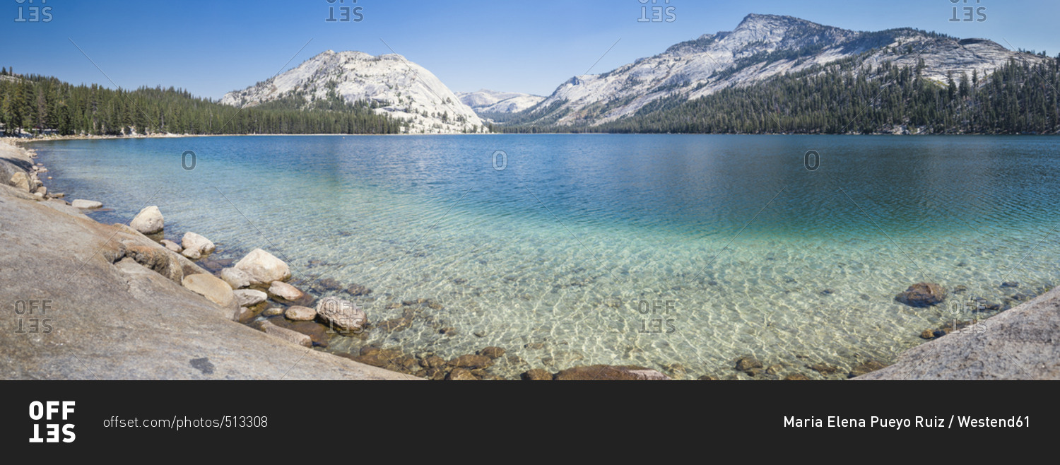 USA- California- Yosemite National Park- mountain lake