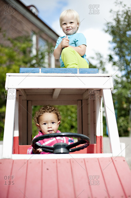 Little boys on playground