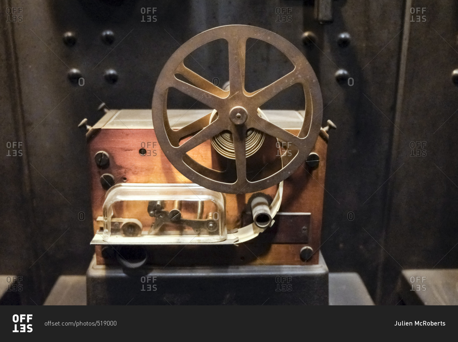 Old ticker tape machine in Grand Central, New York - Stock Image