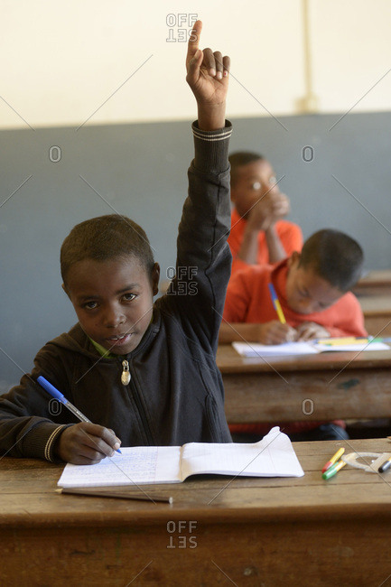 Madagascar- Pupils in Fianarantsoa elementary school