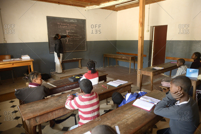 Madagascar- Pupils in Fianarantsoa elementary school