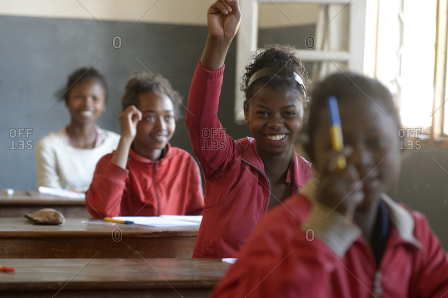Madagascar- Pupils in Fianarantsoa elementary school