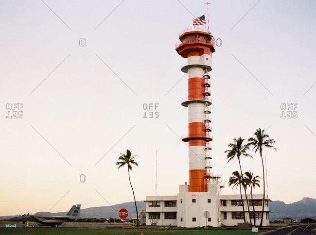 Ford Island, Hawaii - March 1, 2017: Airfield in rural Hawaii
