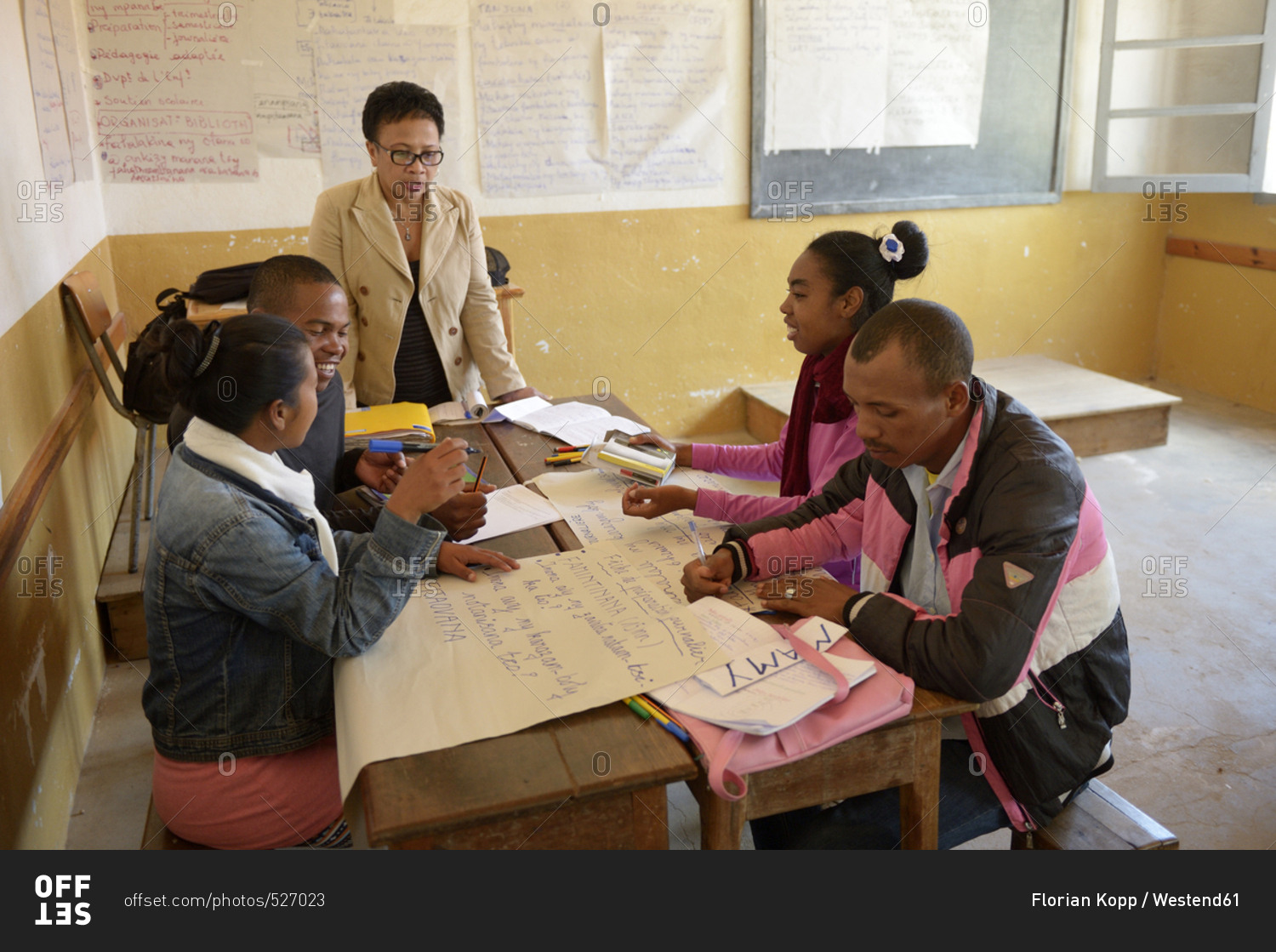 Madagascar- Fianarantsoa- Young people attending a teacher training