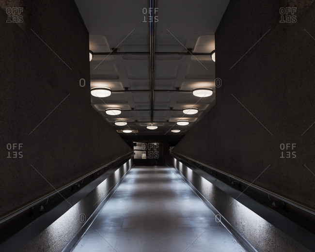 Ramp in a modern building