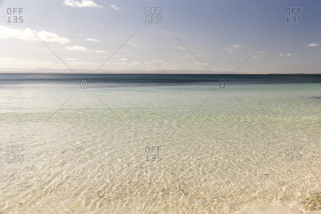 Beautiful clear ocean water at Jervis Bay