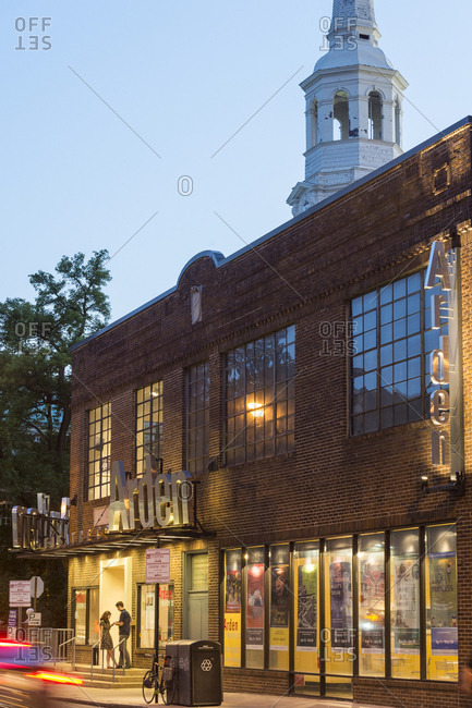 Philadelphia, Pennsylvania - September 23, 2016: A nighttime view of the Arden Theatre Company building in Philadelphia