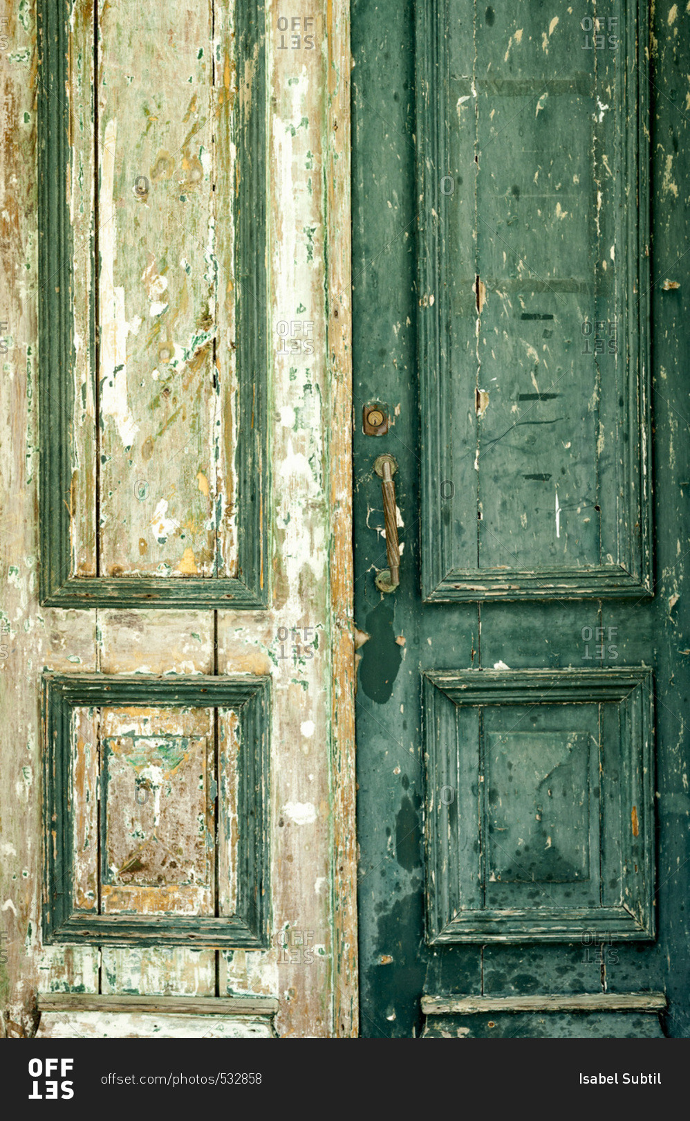 Weathered doors in Portugal