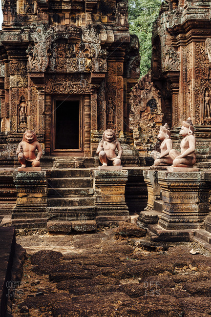 Buddhist sculpture at Angkor Wat, Cambodia