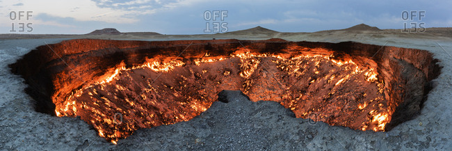 Glowing sinkhole