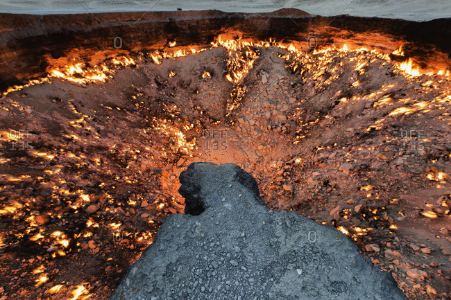 Glowing sinkhole