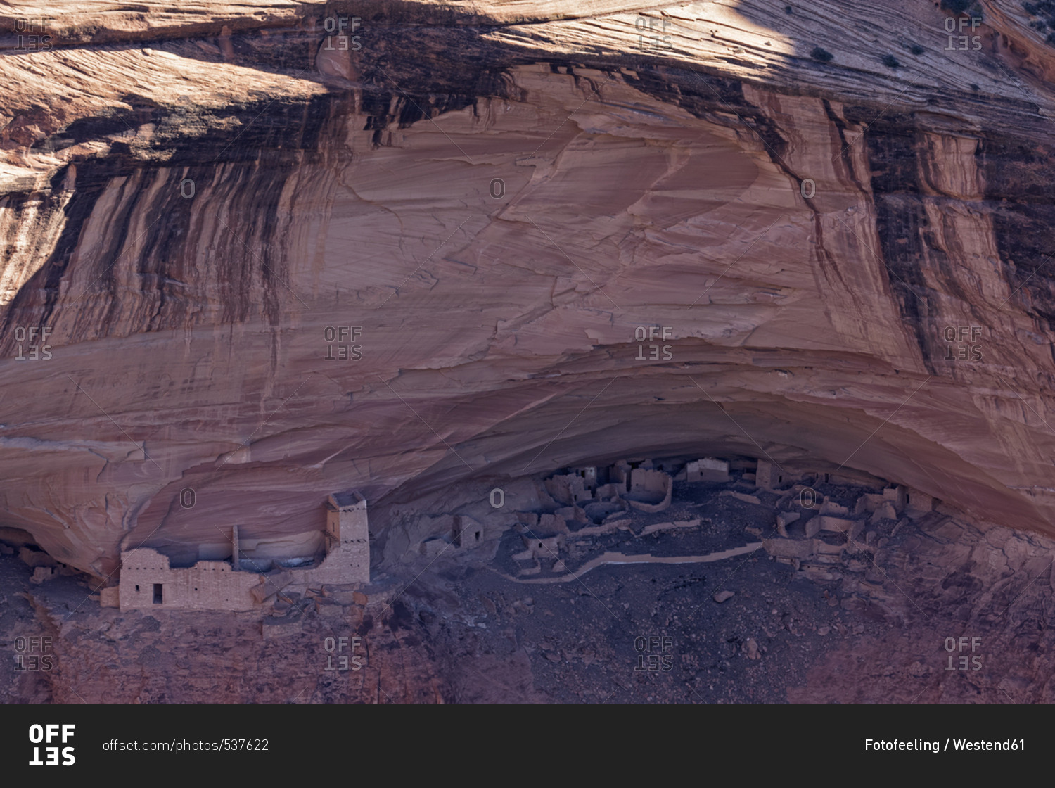 USA - Arizona - Canyon de Chelly National Monument - Canyon del Muerto - Mummy Cave - ruins of Pueblo Indians