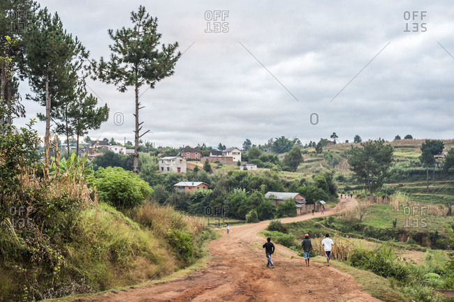 Antsirabe, Antananarivo, Madagascar - June 17, 2016: Madagascar, Antananarivo, Antsirabe, Madagascar Central Highlands