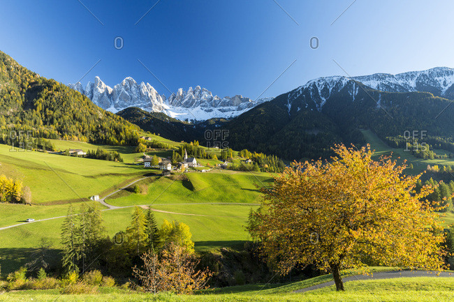 The Odle range in Val di Funes