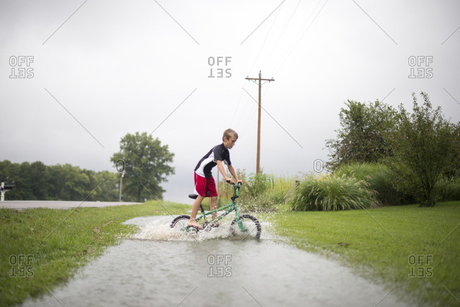 water riding bike