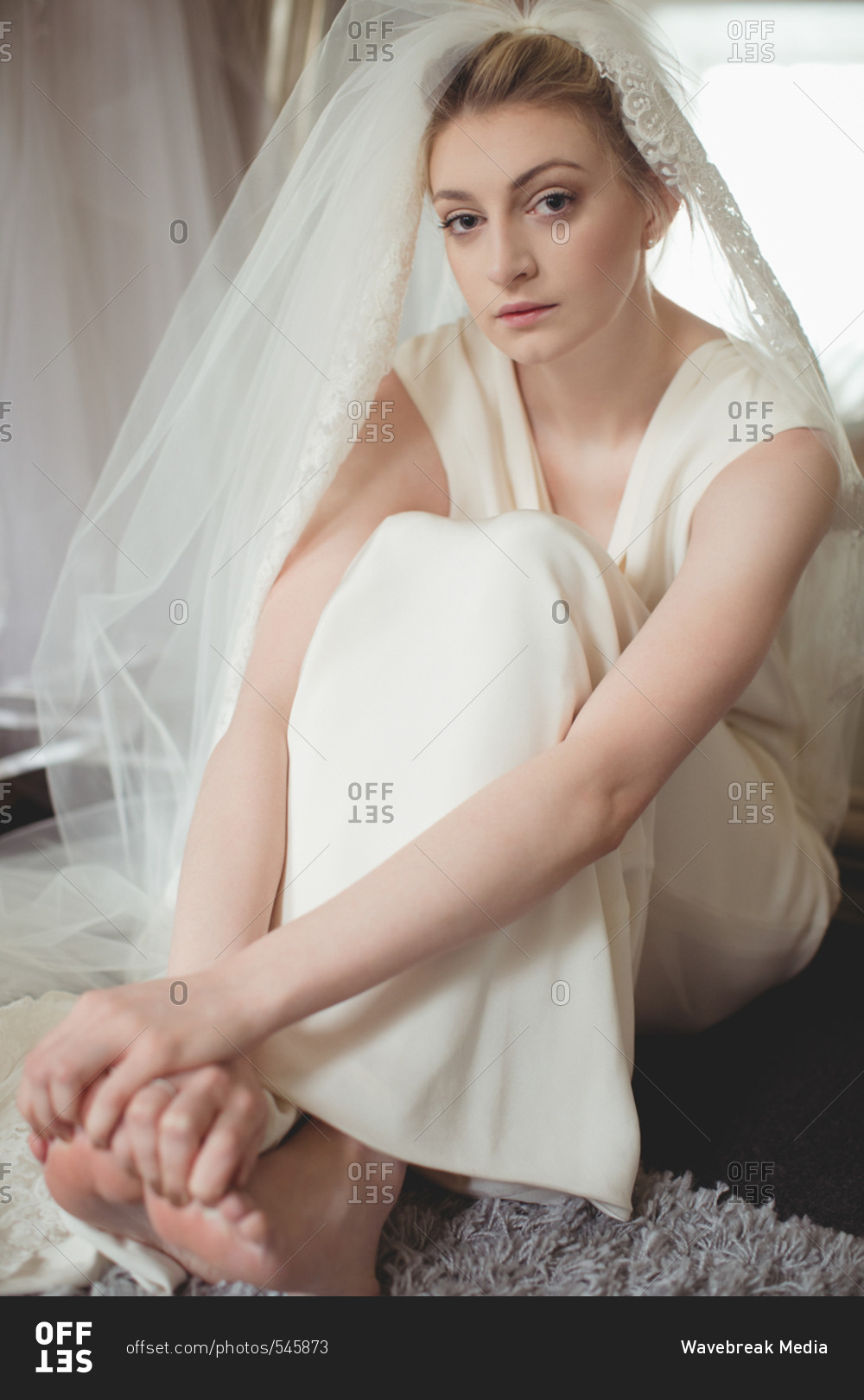 bride in gown