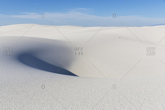 USA- New Mexico- Chihuahua Desert- White Sands National Monument- desert dune