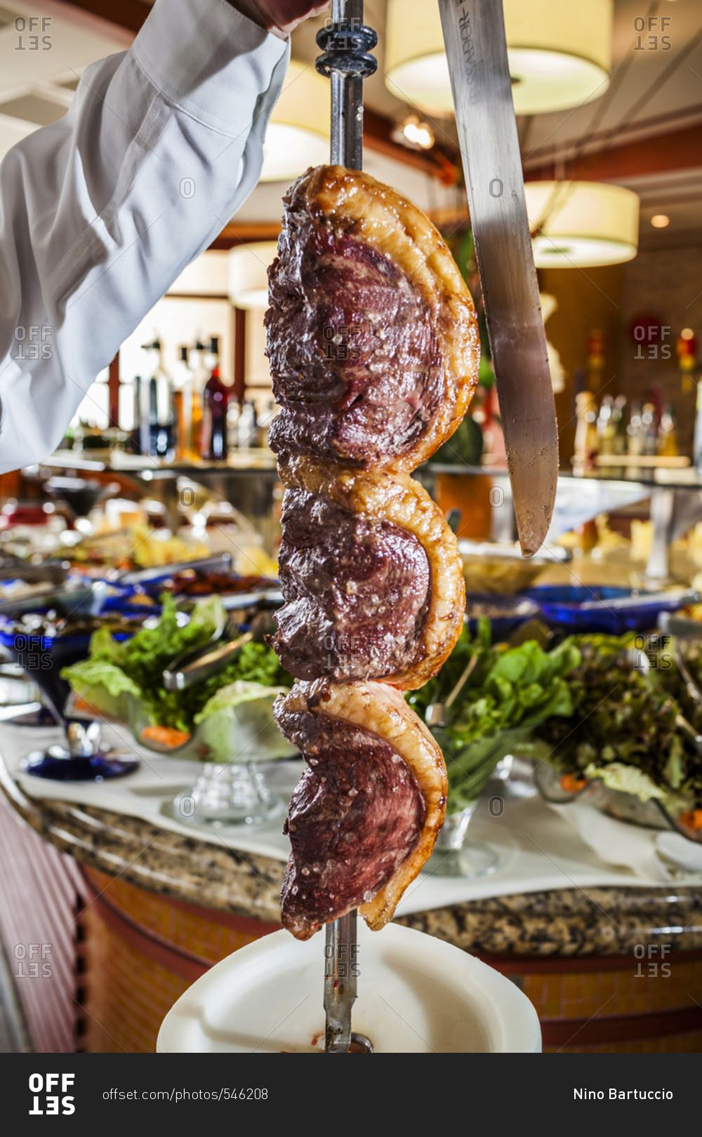 Picanha On Skewer On White Background Stock Photo - Download Image Now -  Picanha, Skewer, 2015 - iStock