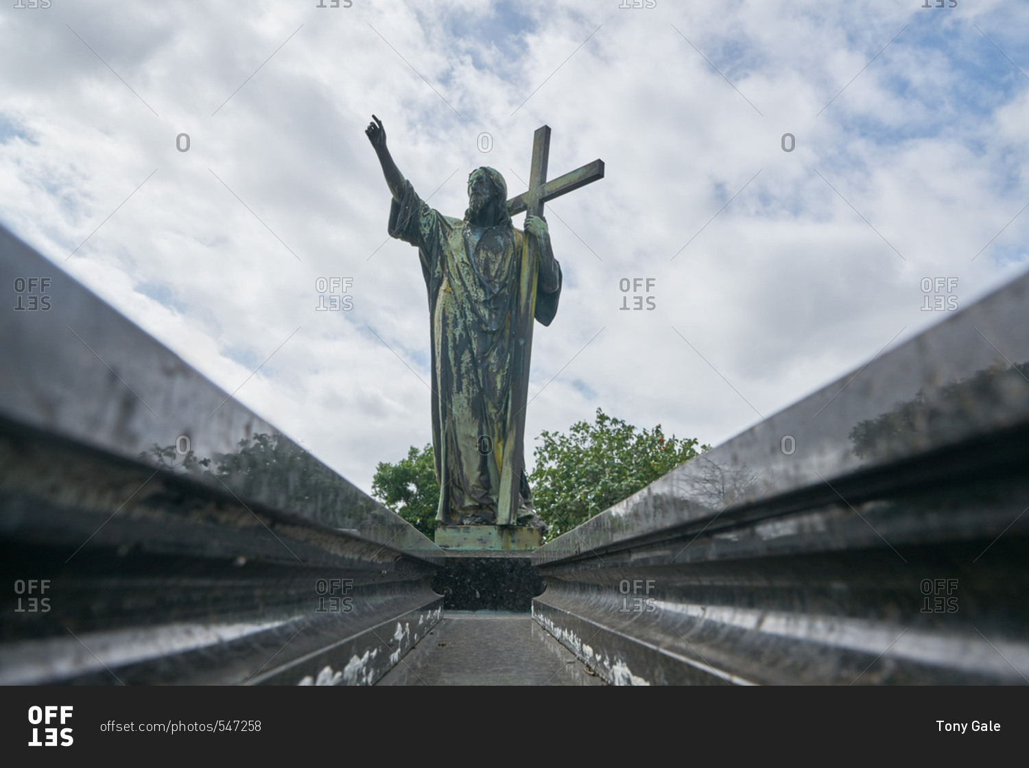 Jesus sculpture in the Colon Cemetery, Havana