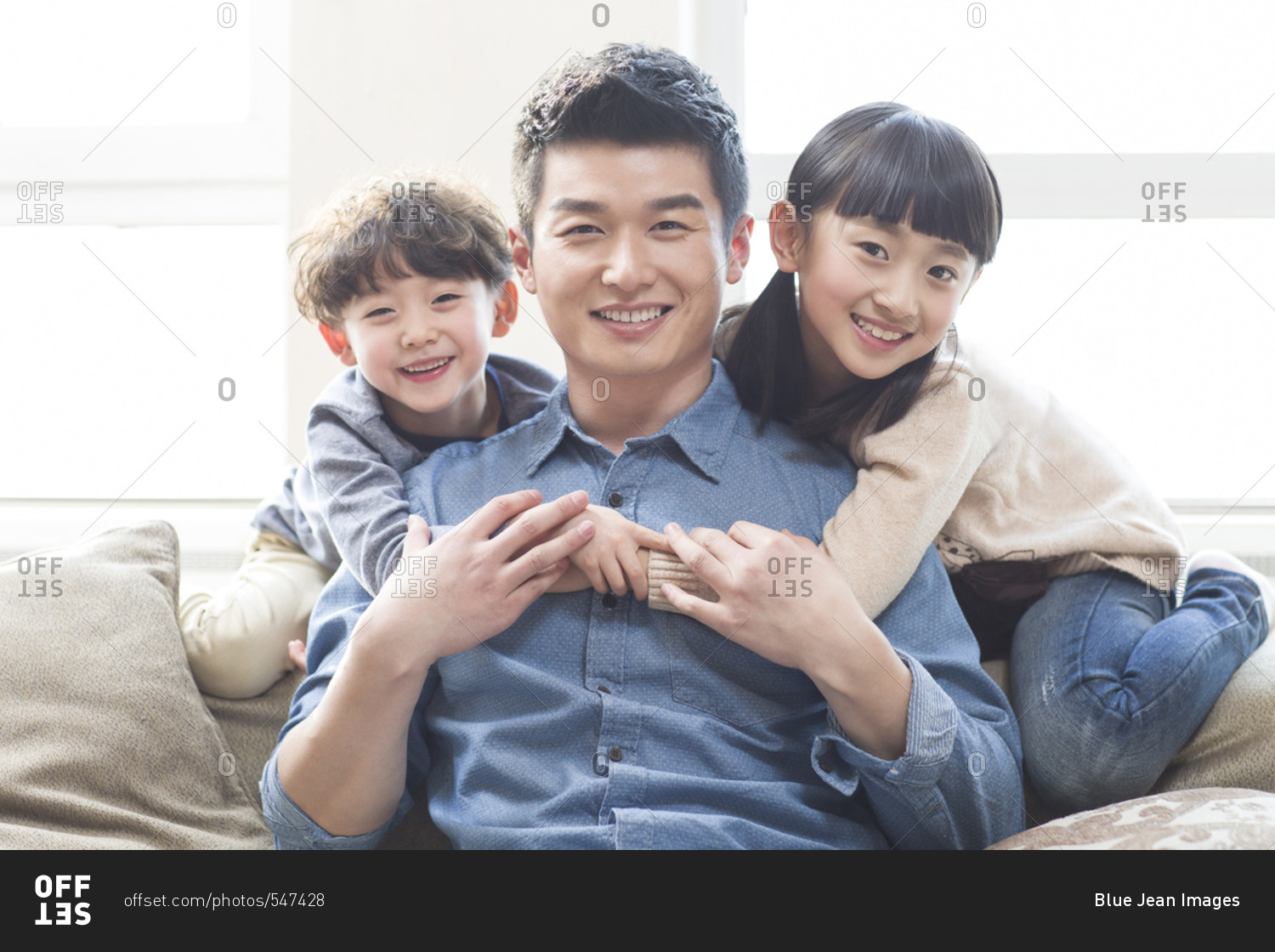 Happy young family